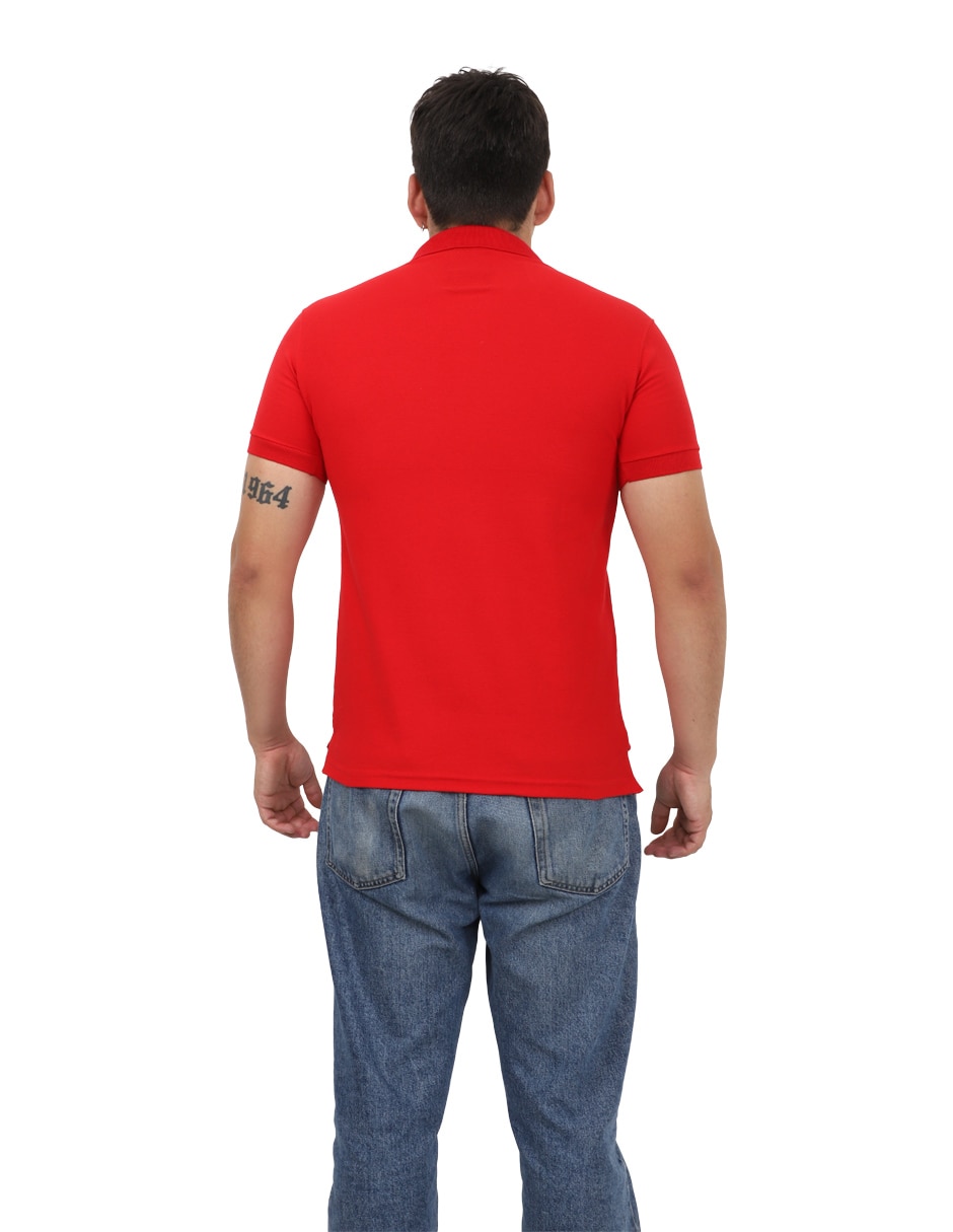 Playera Pzor cuello con botón para hombre 5