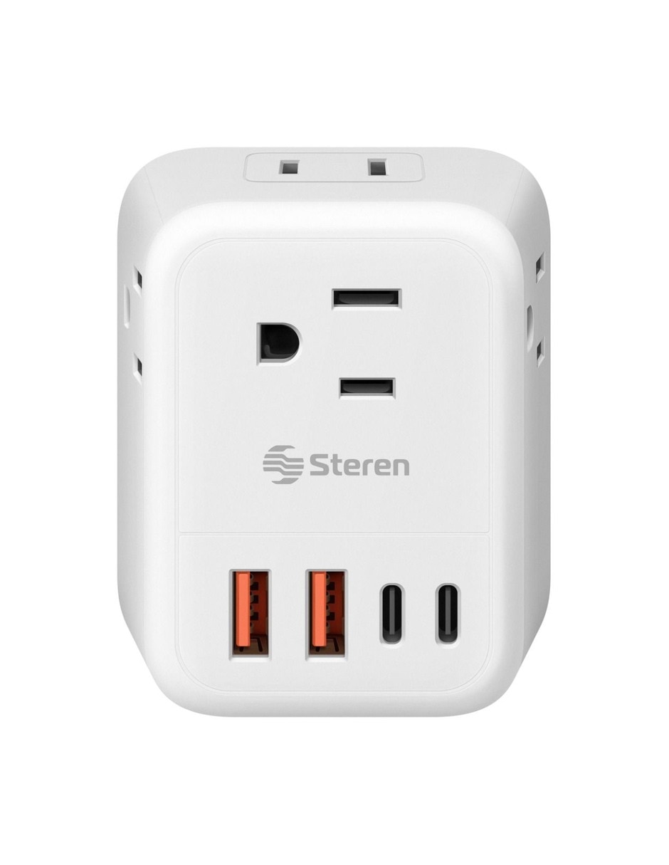 Multicontacto de 4 contactos y 2 puertos usb