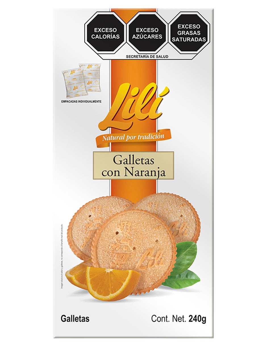 Galletas de sabor naranja lili natural por tradición 1