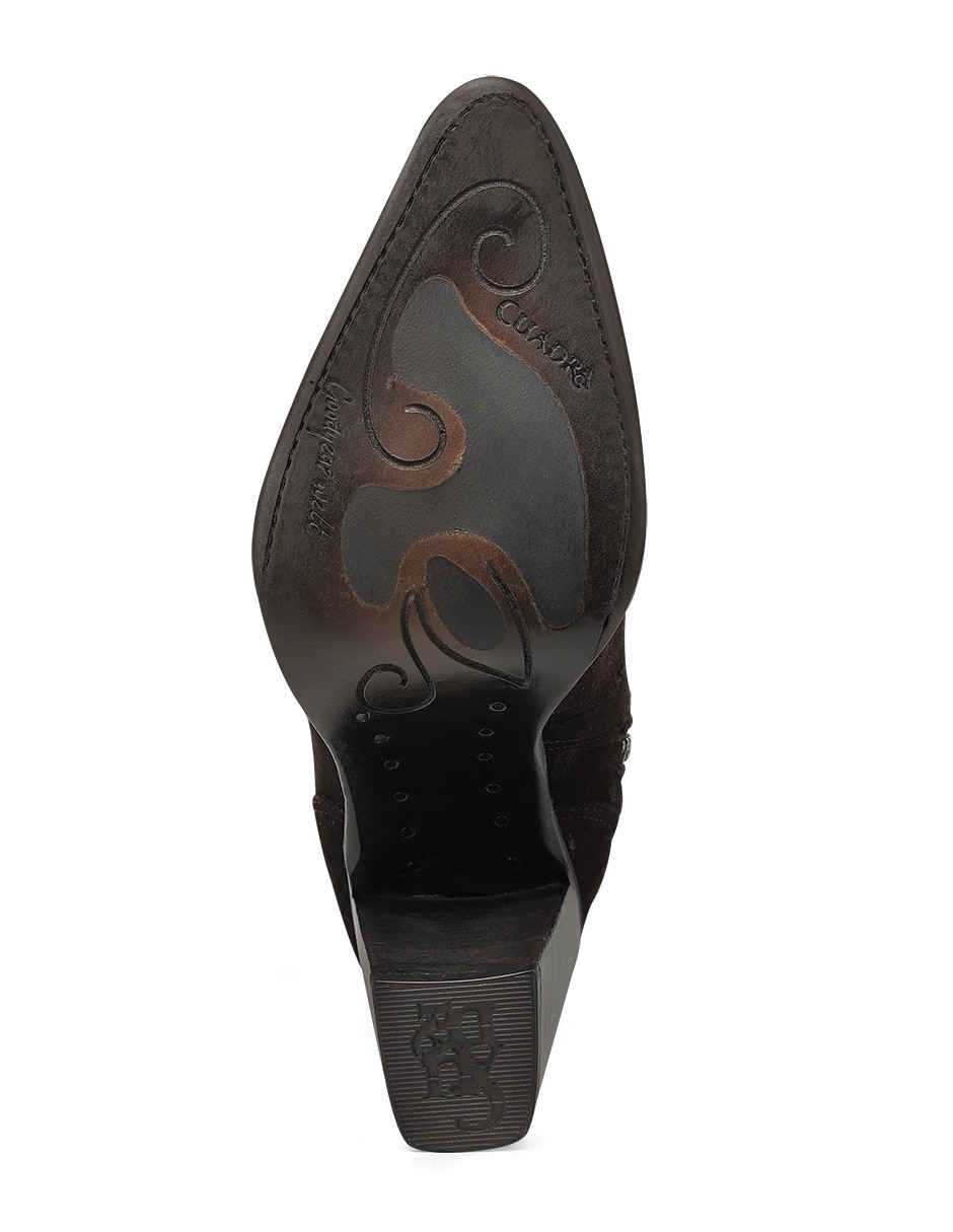Bota cowboy abajo de la rodilla de piel para mujer 6