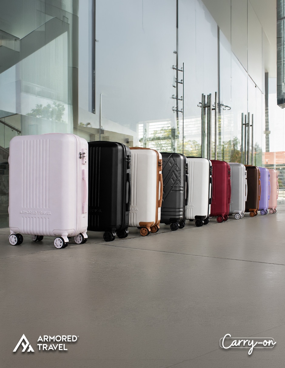 Maleta ruedas de mano Armored Travel Carry-On Merlot