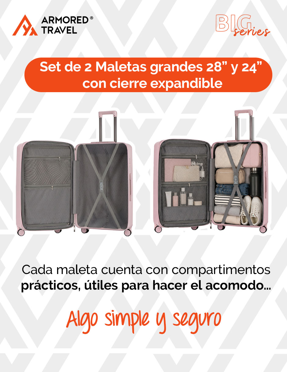 Set maleta de viaje Armored Travel Grandes Kunzite