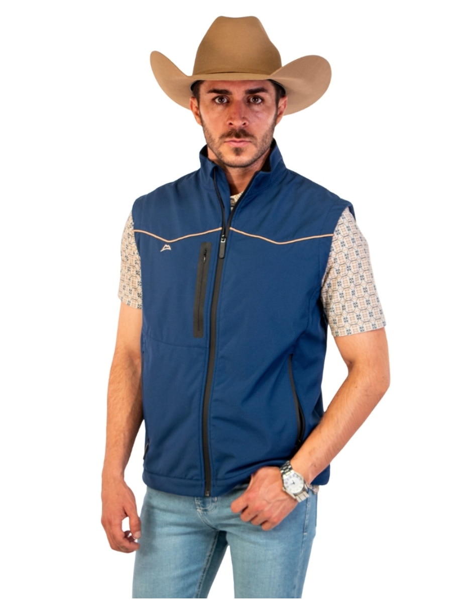 Chaleco impermeable bolsa con cierre para hombre