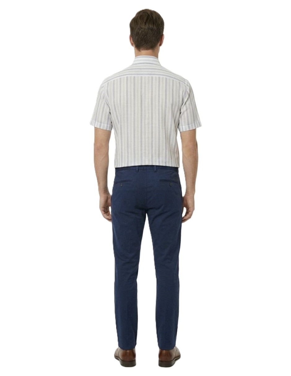 Camisa casual michel blanc manga corta para hombre