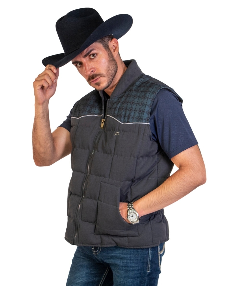Chaleco impermeable con bolsillos para hombre