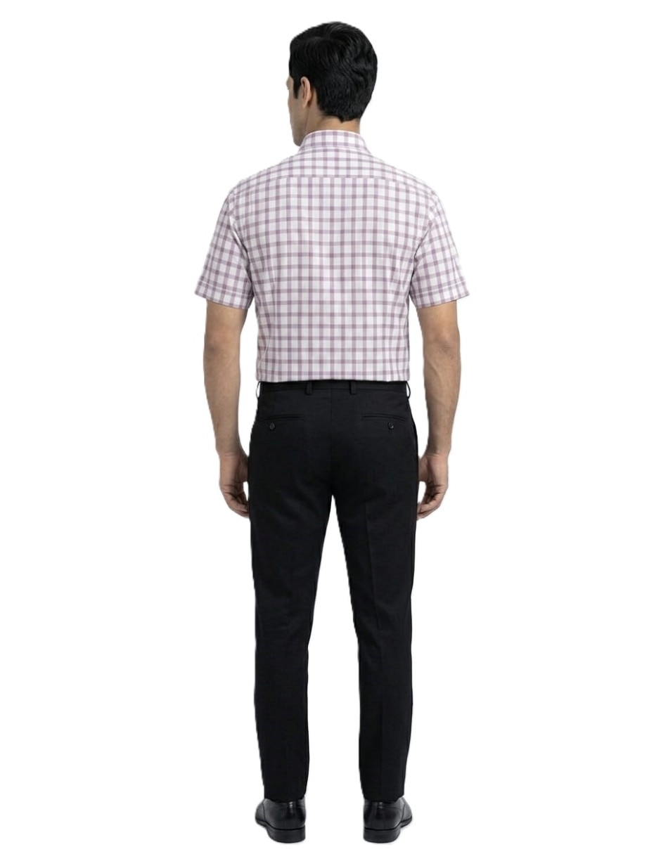 Camisa casual michel blanc manga corta para hombre