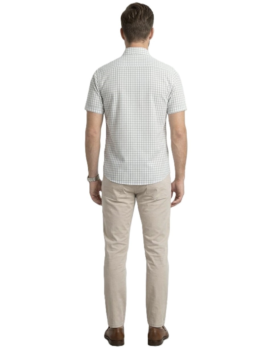Camisa casual manga corta para hombre 5