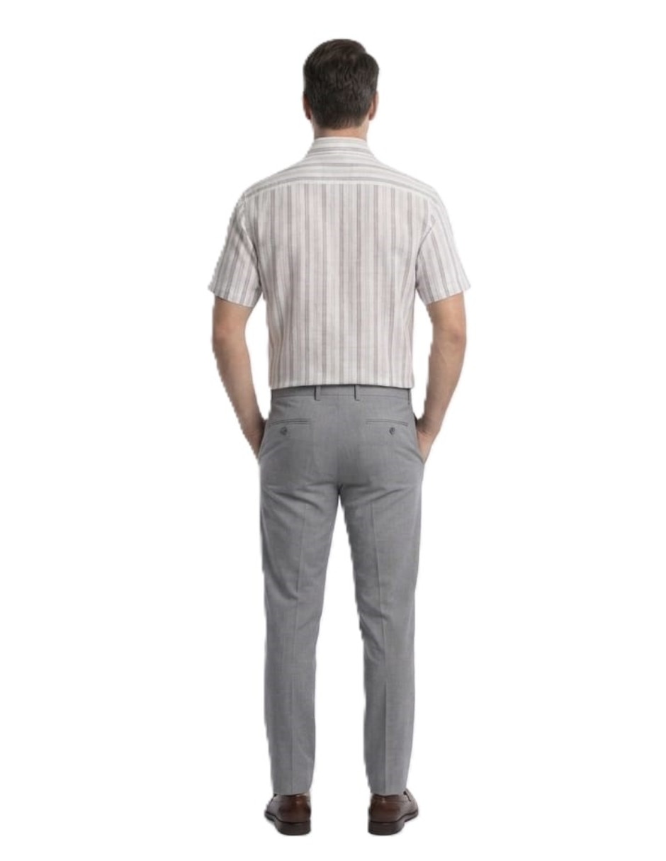 Camisa casual michel blanc manga corta para hombre