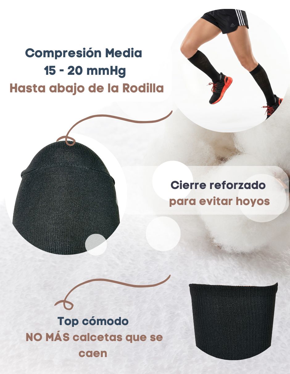 Calceta compresión para mujer 3 pares 4