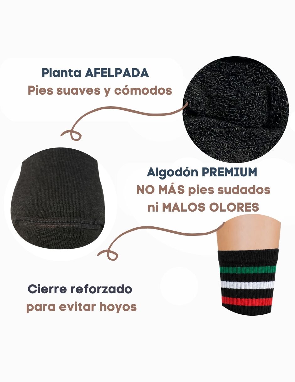 Calcetín comfort de algodón para mujer 6 pares 2