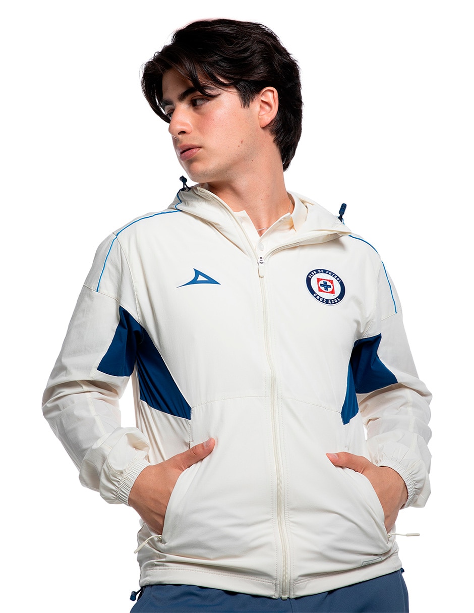 Chamarra rompevientos Pirma 91475 impermeable capucha y bolsa para hombre