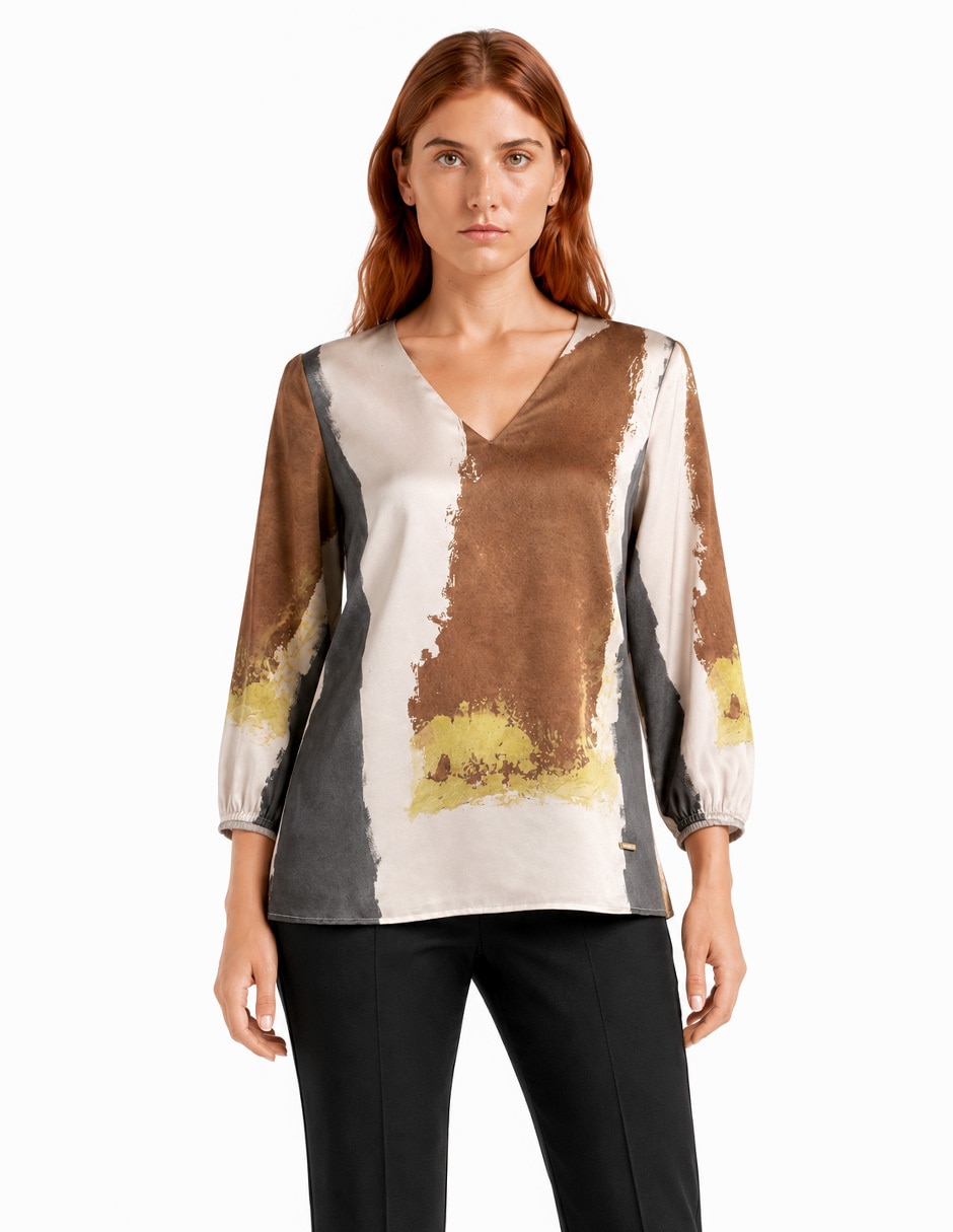 Blusa foley’s manga 3/4 para mujer