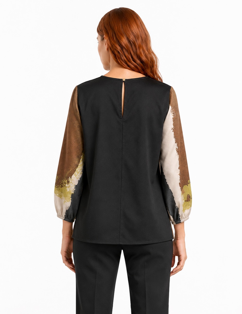 Blusa foley’s manga 3/4 para mujer