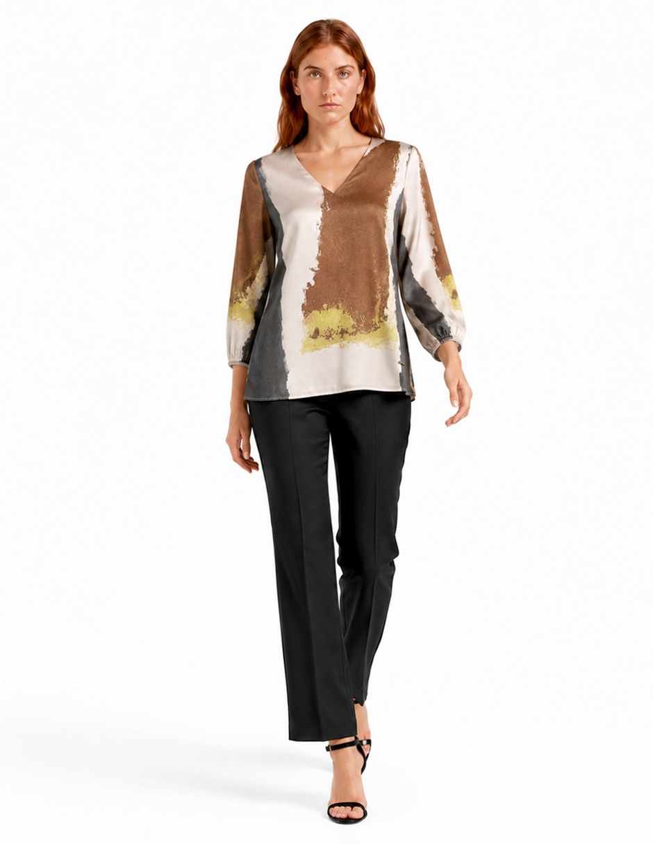 Blusa foley’s manga 3/4 para mujer