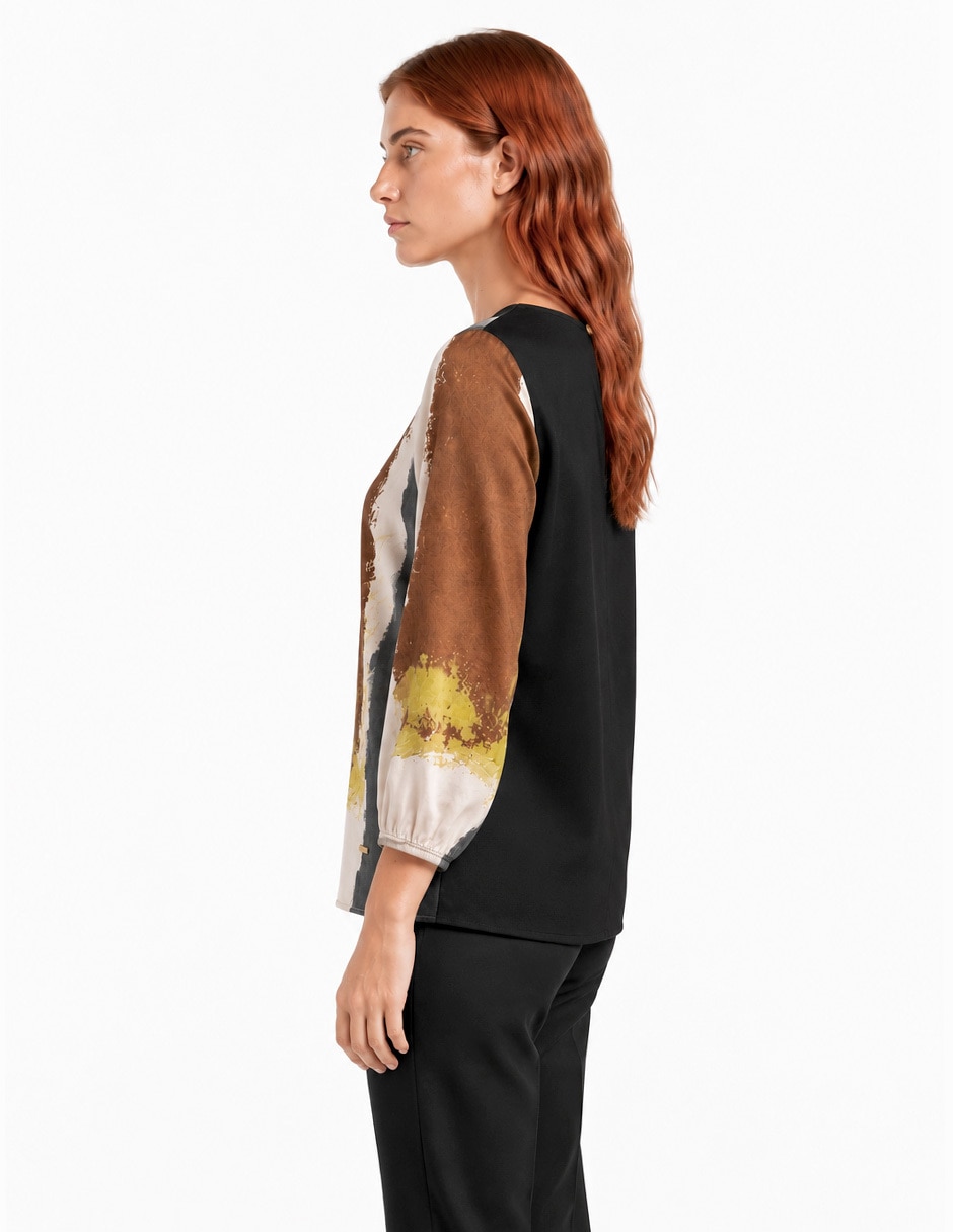 Blusa foley’s manga 3/4 para mujer