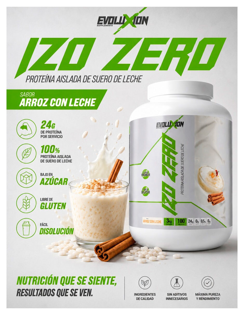 Izo Zero con proteína sabor Arroz con leche de 3 Kg 2