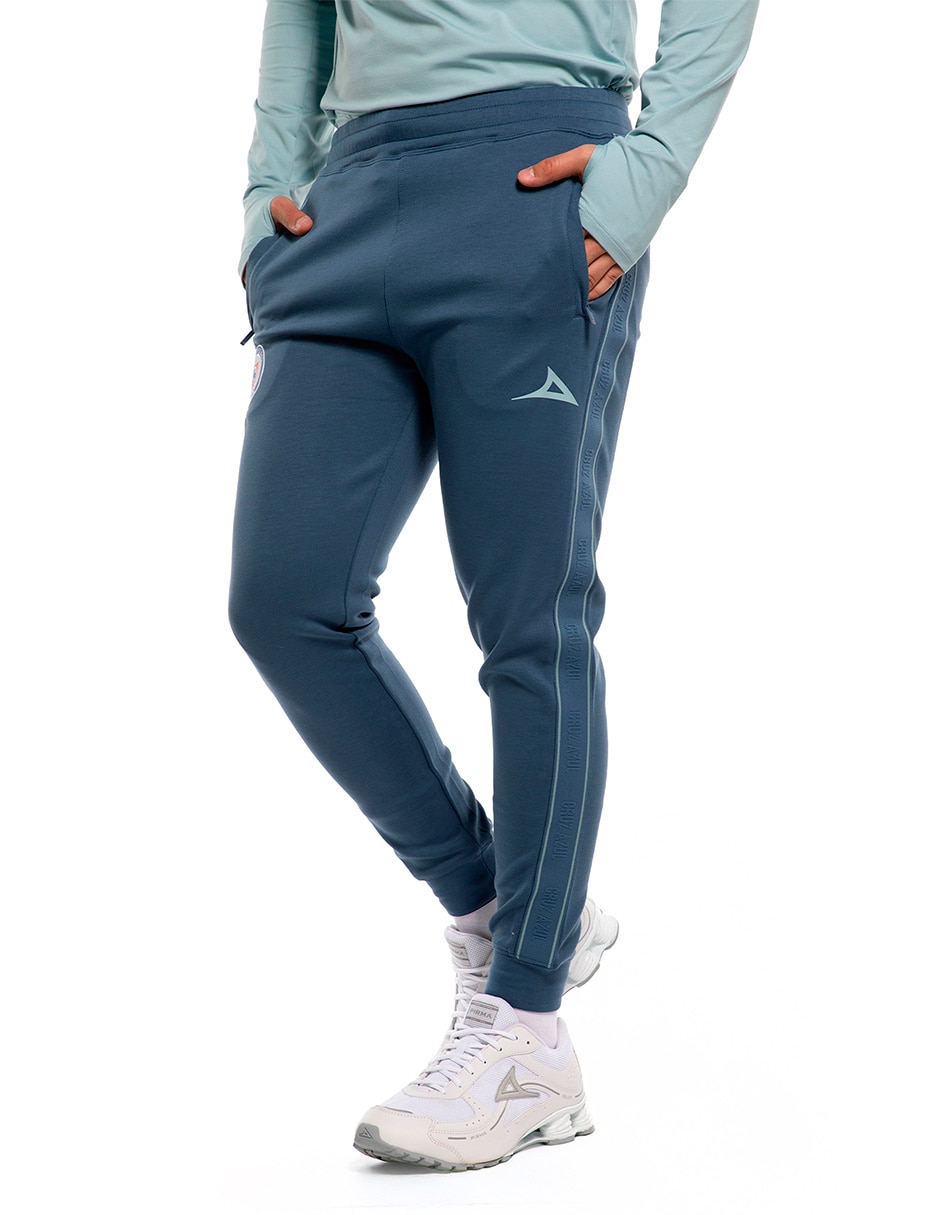 Pantalón regular para entrenamiento no pirma para hombre