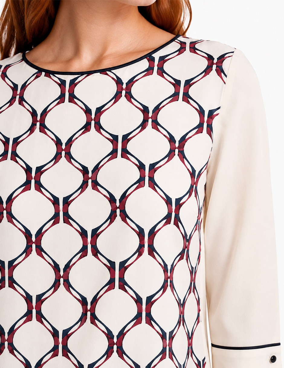 Blusa foley's manga 3/4 para mujer
