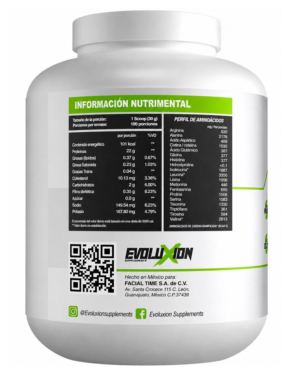 Whey Evoluxion Supplements con proteína sabor Ferrero de 3 Kg
