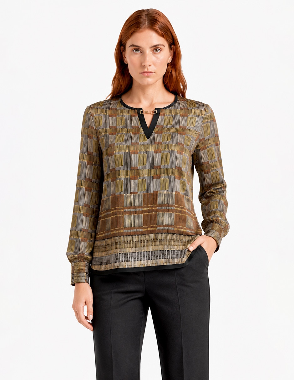 Blusa foley’s manga larga para mujer