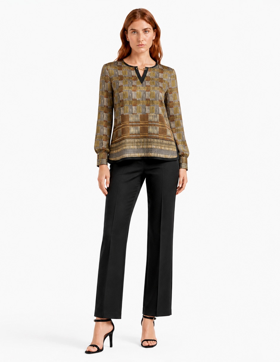 Blusa foley’s manga larga para mujer