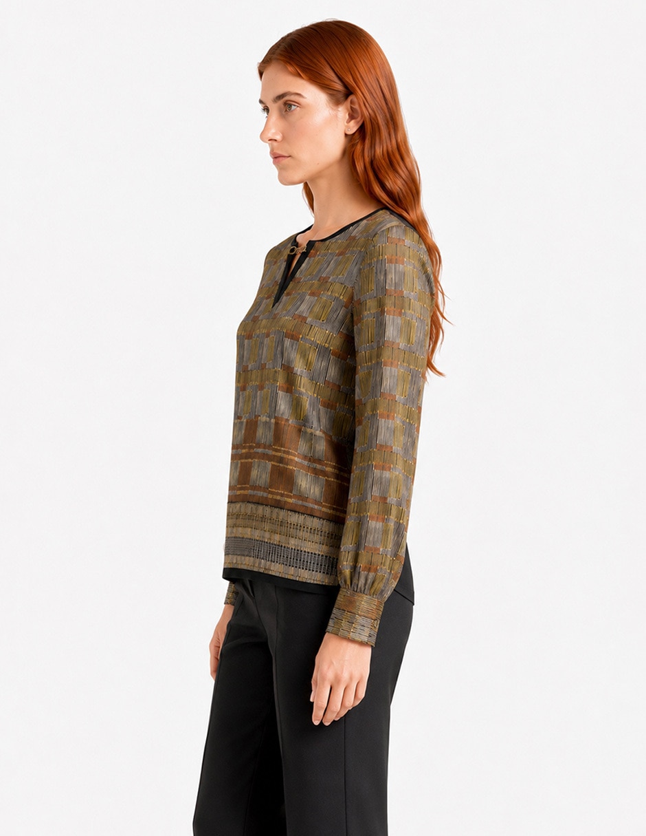 Blusa foley’s manga larga para mujer