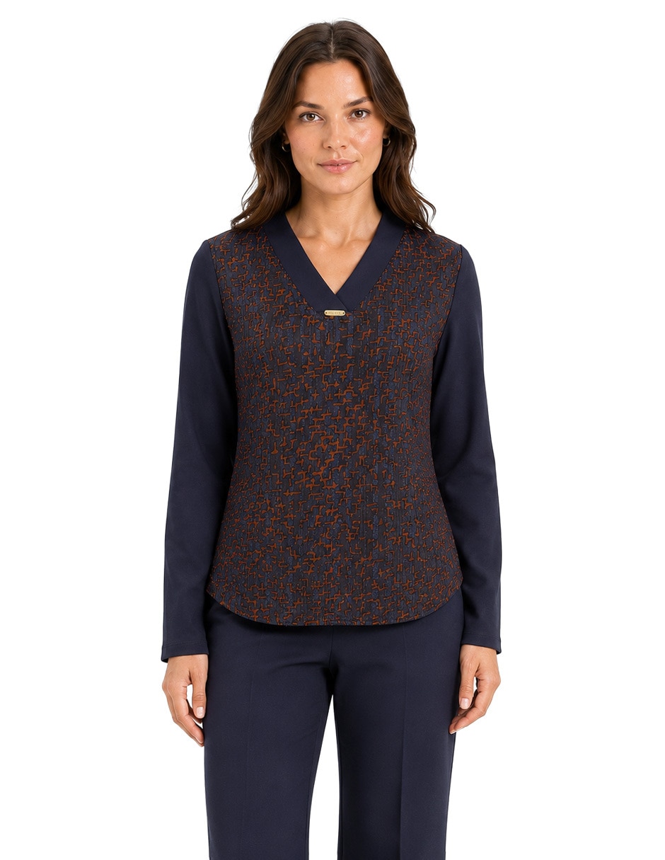 Blusa foley’s manga larga para mujer