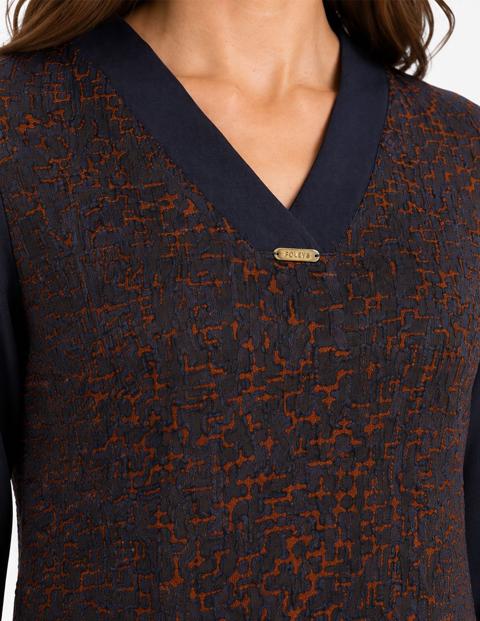 Blusa foley’s manga larga para mujer