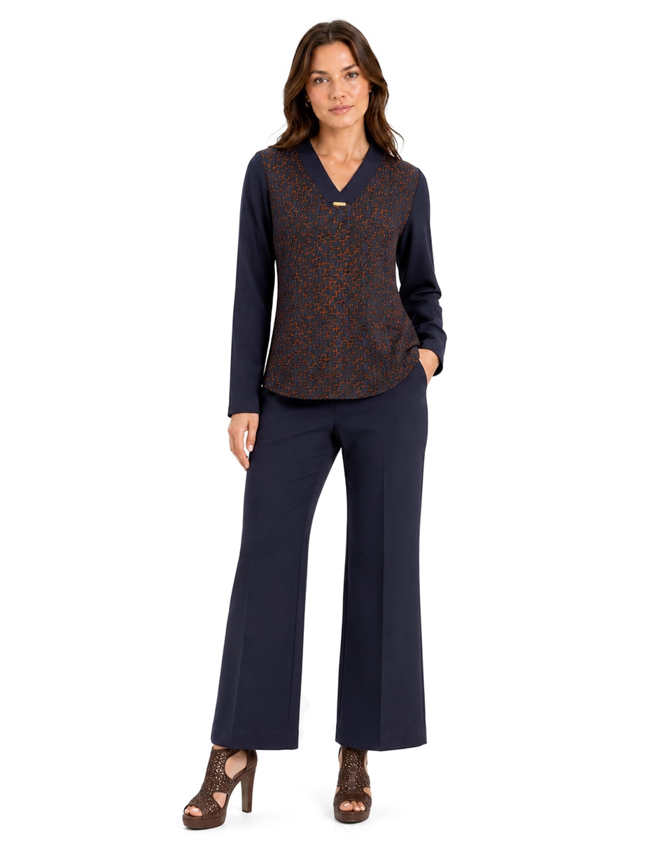 Blusa foley’s manga larga para mujer