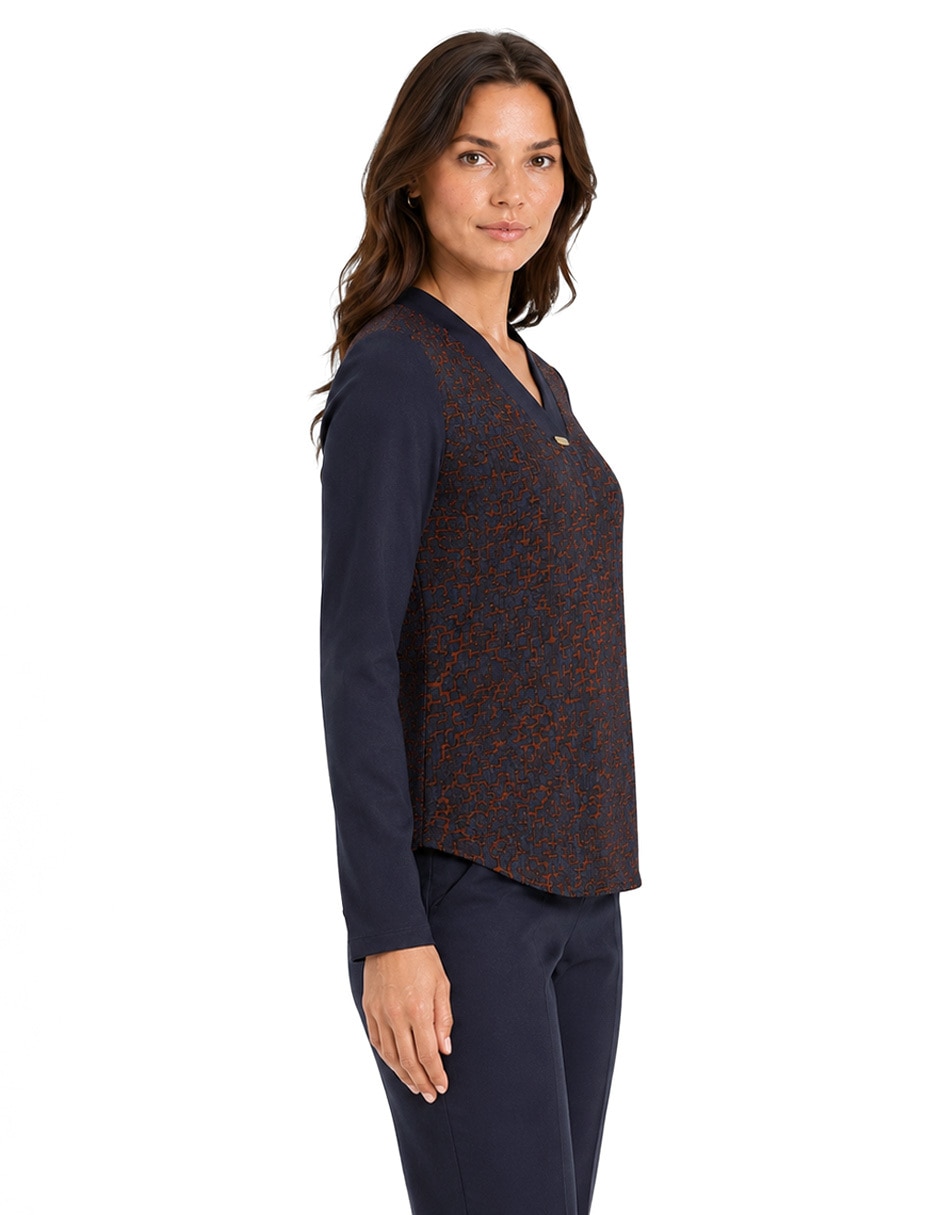 Blusa foley’s manga larga para mujer