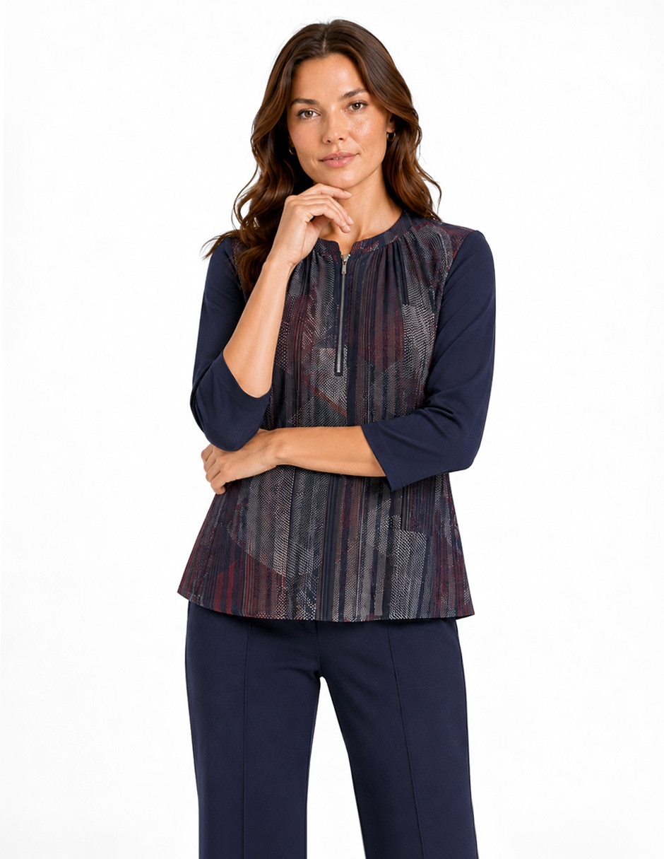 Blusa manga 3/4 para mujer 1