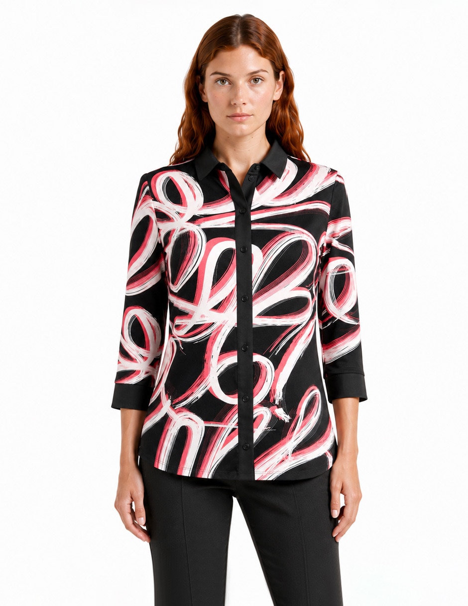 Blusa foley’s manga 3/4 para mujer