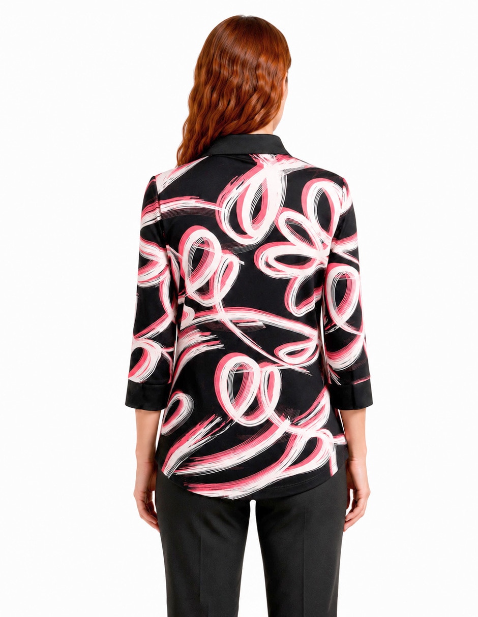 Blusa foley’s manga 3/4 para mujer