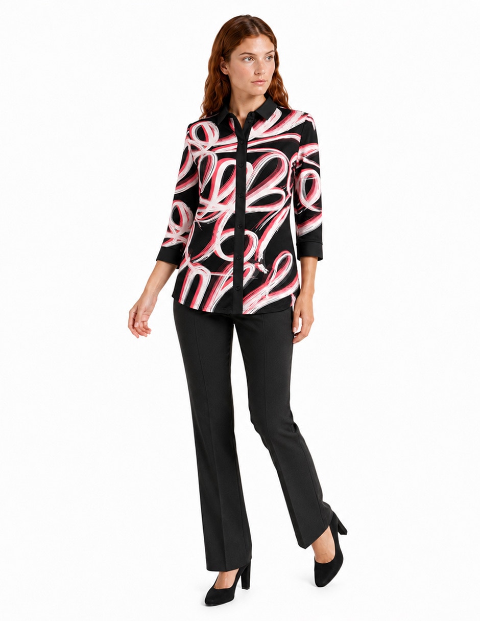 Blusa foley’s manga 3/4 para mujer