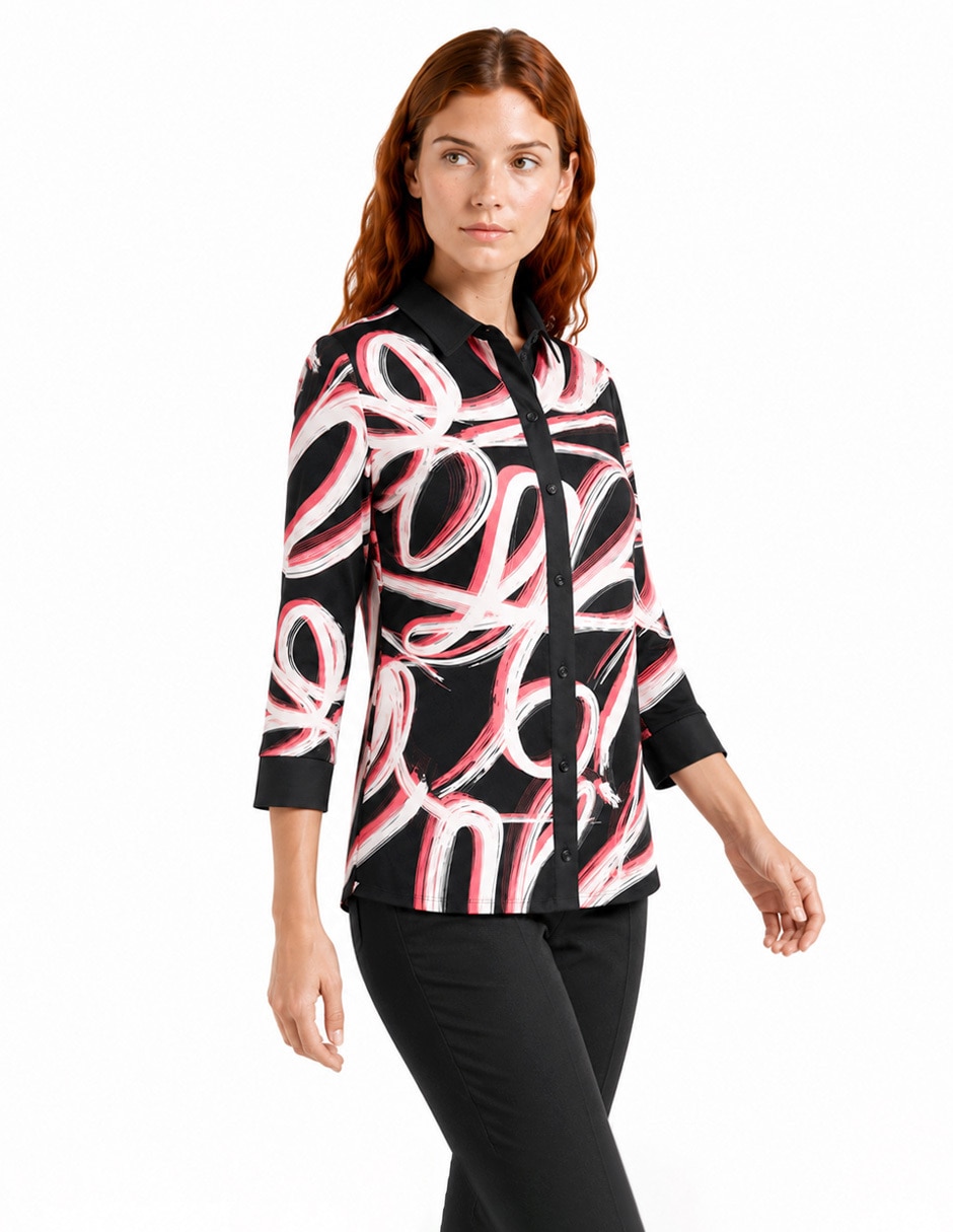 Blusa foley’s manga 3/4 para mujer