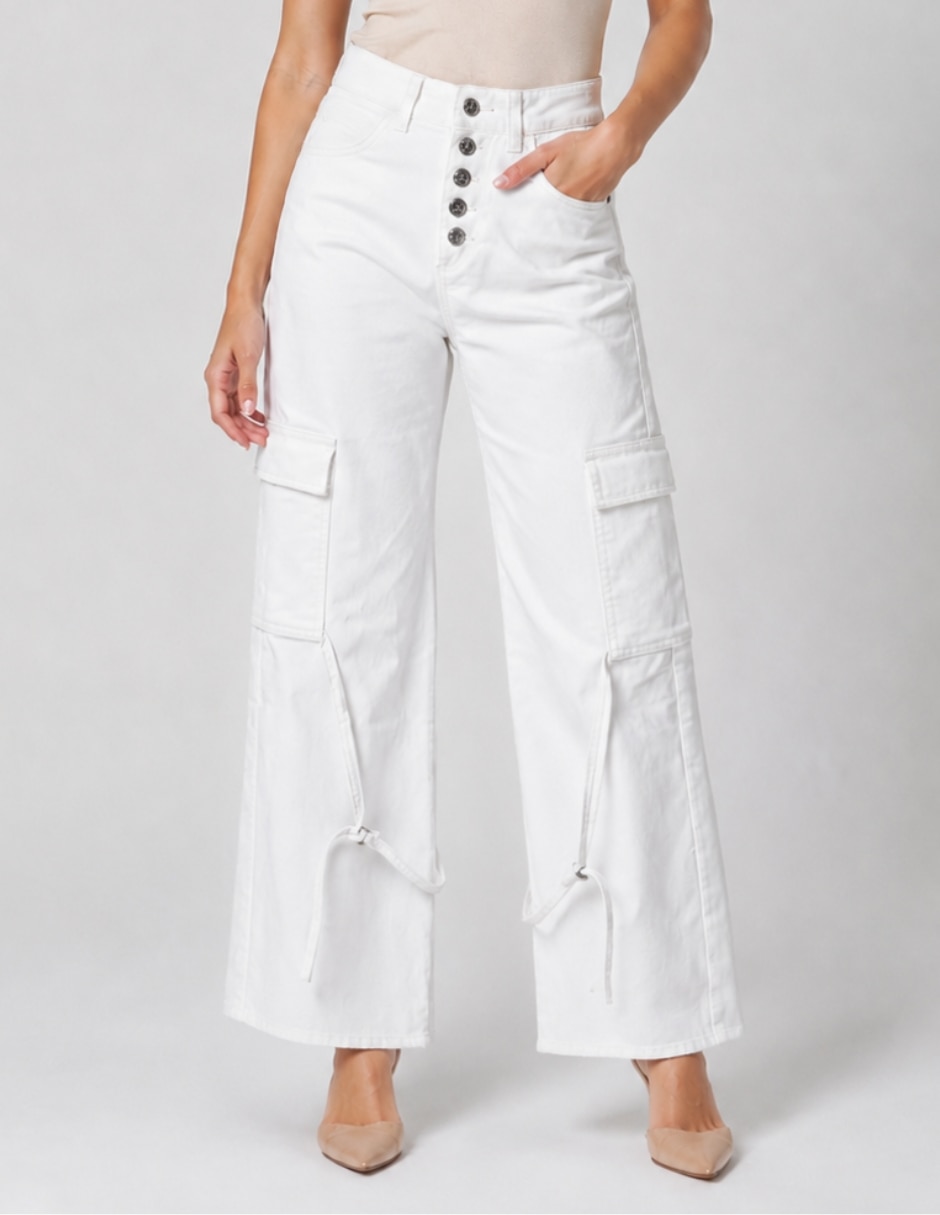Jeans regular wide leg cintura alta para mujer Jeans regular wide leg cintura alta para mujer