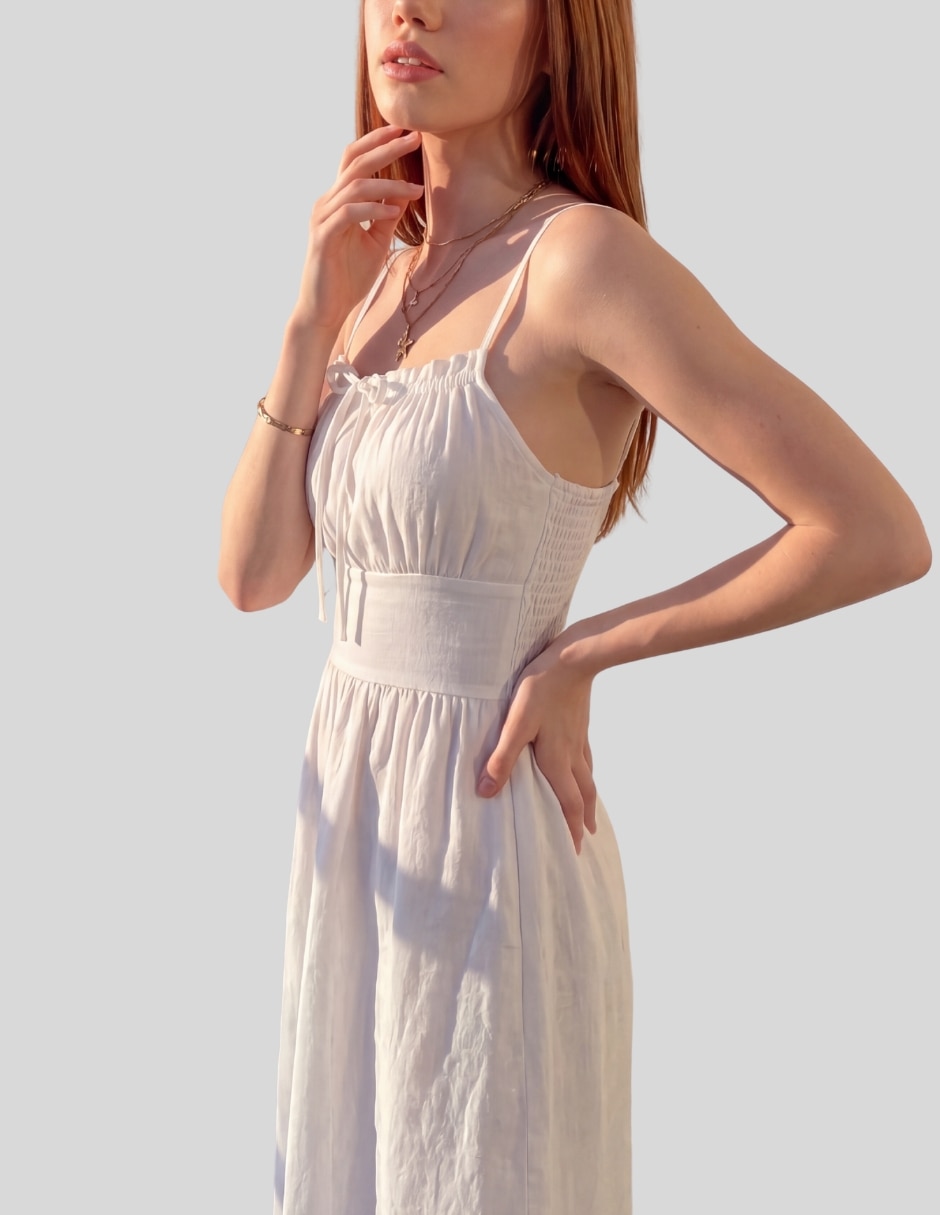 Vestido midi casual vestido midi mujer tirantes ajustables para mujer 7