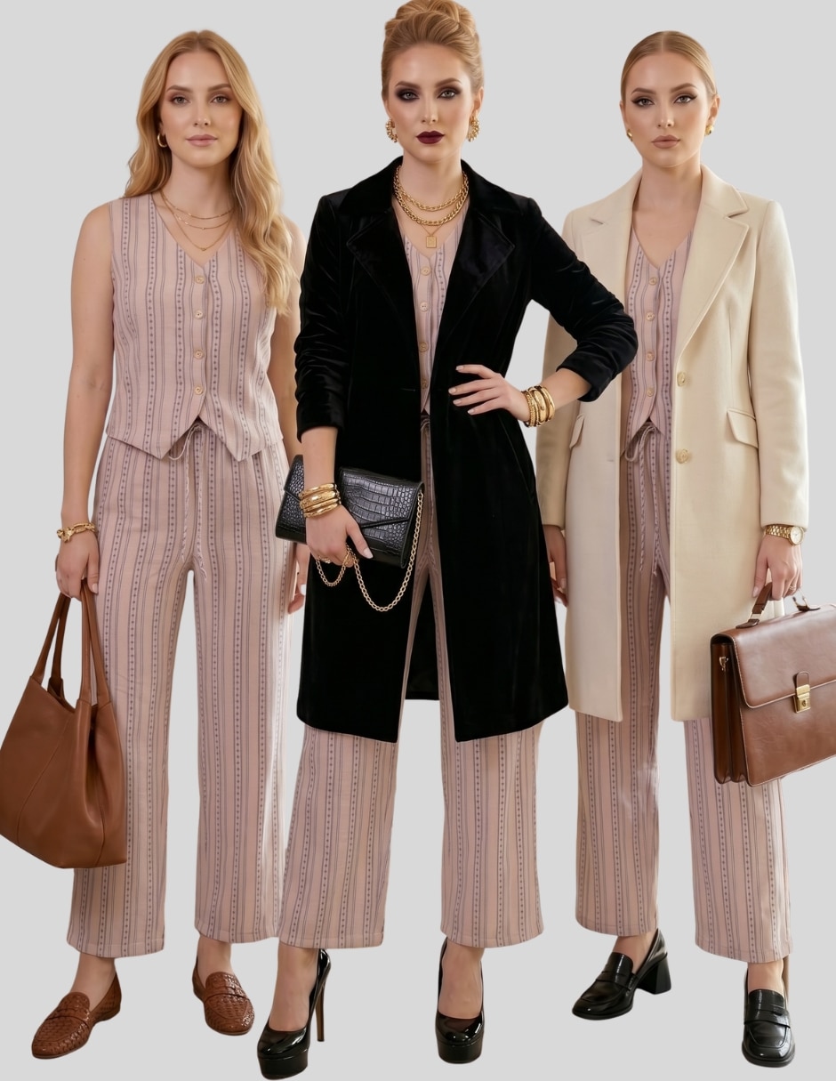 Conjunto casual malabis para mujer