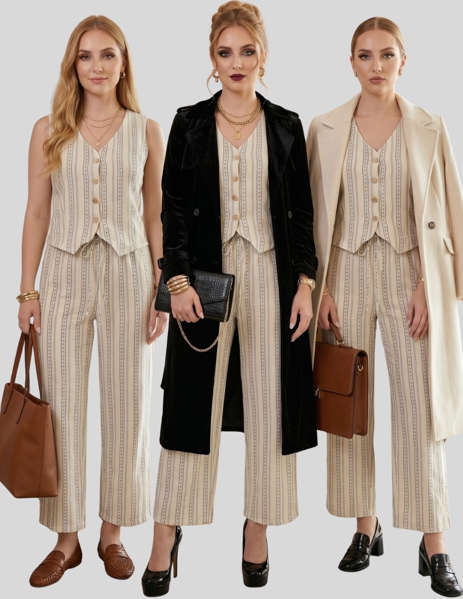 Conjunto casual malabis para mujer