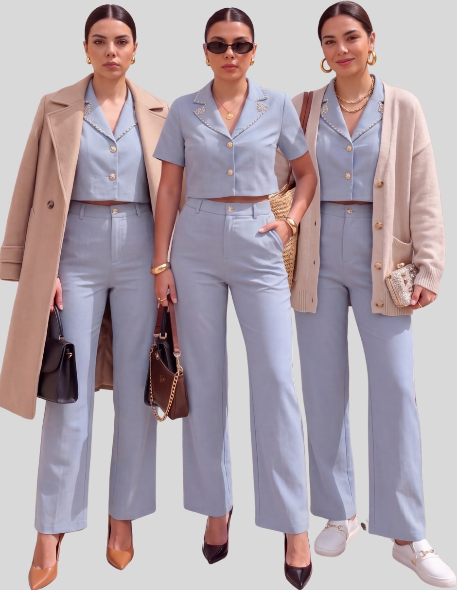 Conjunto casual malabis para mujer