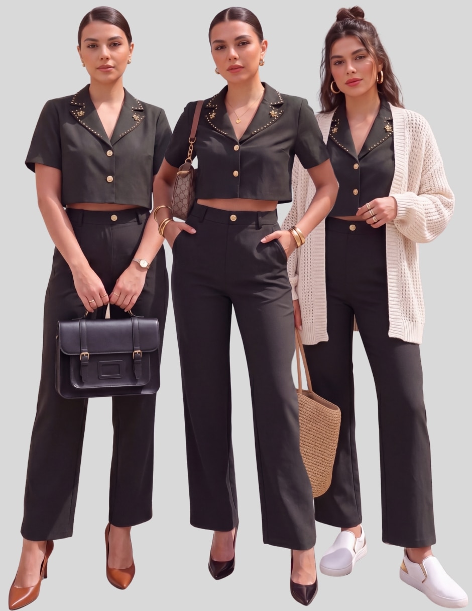 Conjunto casual malabis para mujer