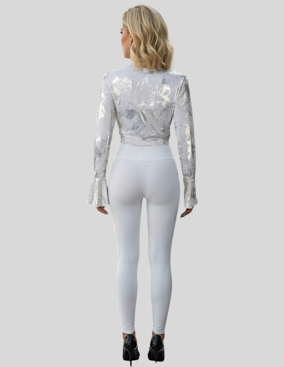 Blusa blusa crop manga larga para mujer 8