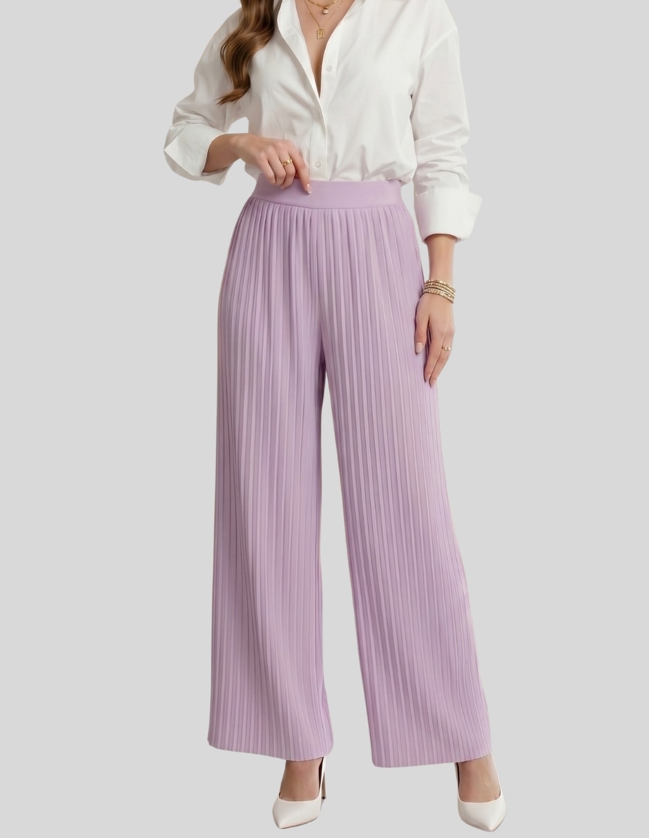 Pantalón plisado para mujer 1