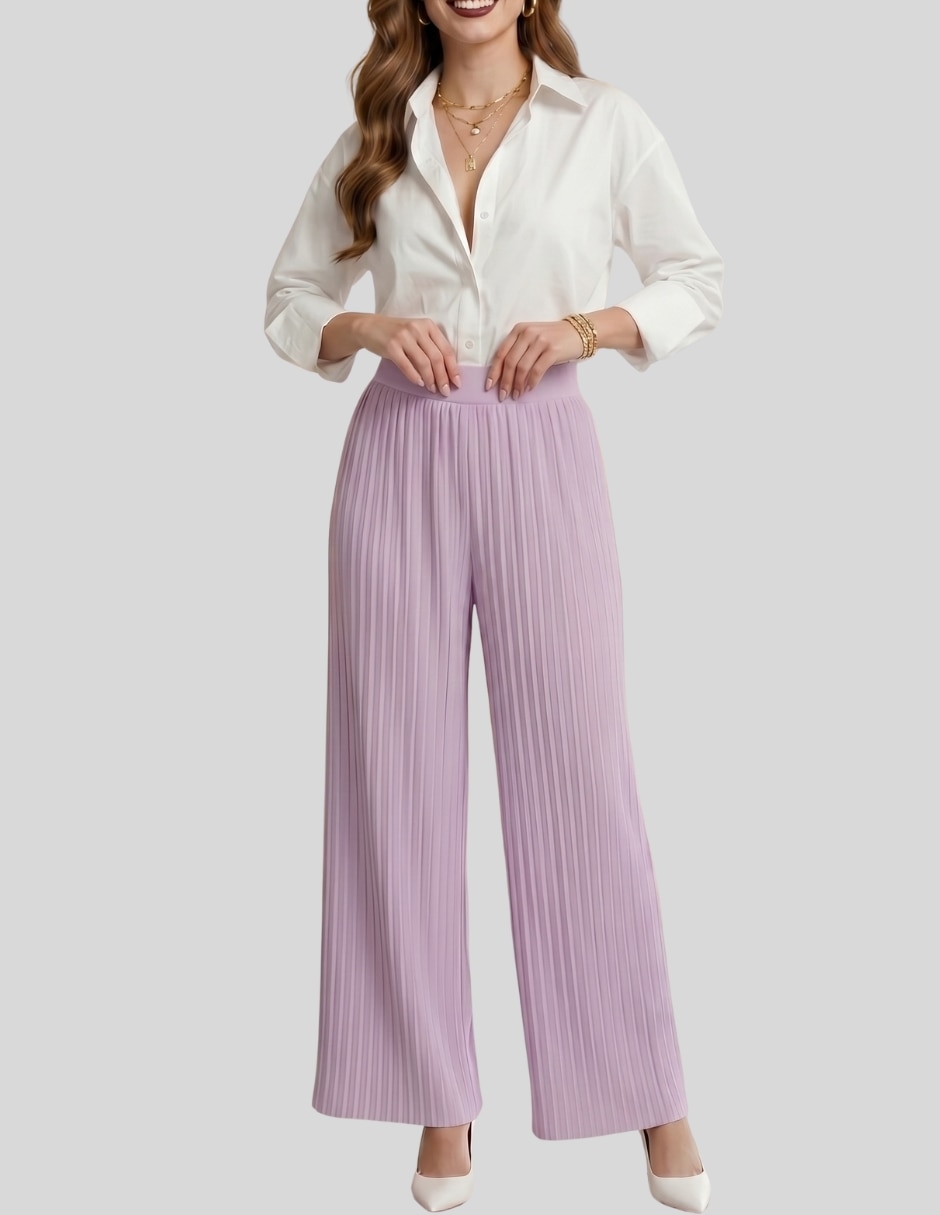 Pantalón plisado para mujer 5