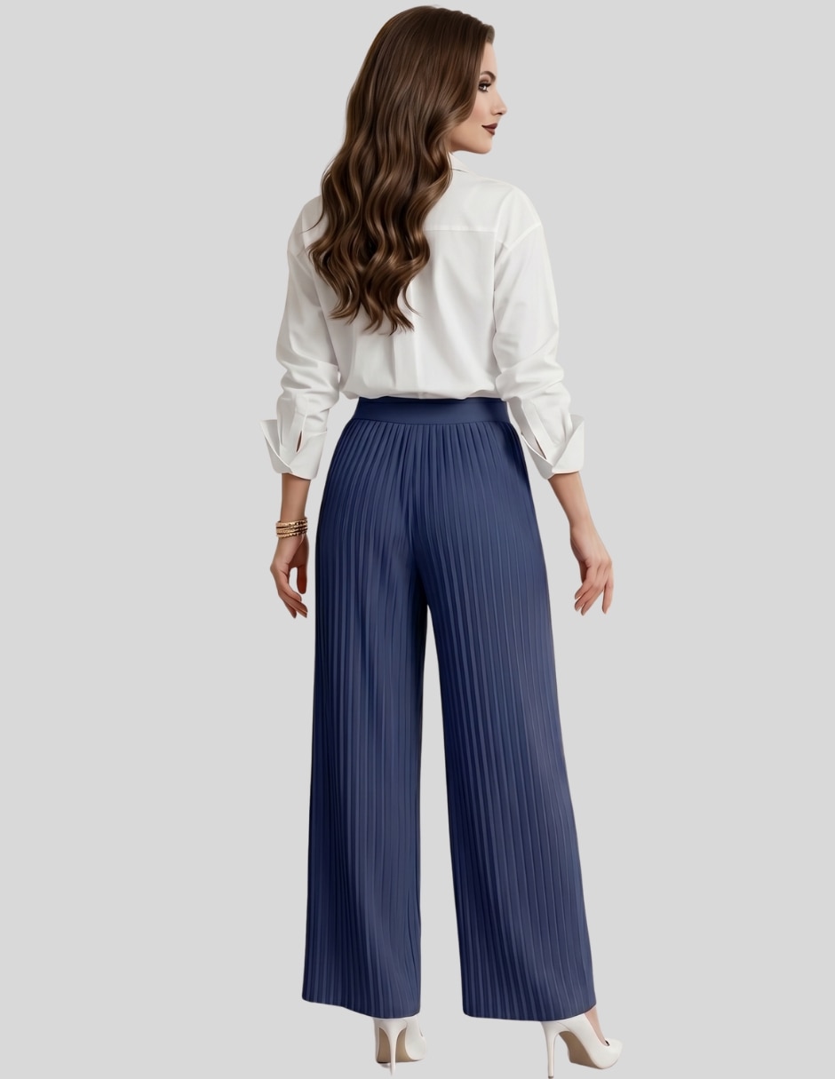 Pantalón plisado para mujer 4