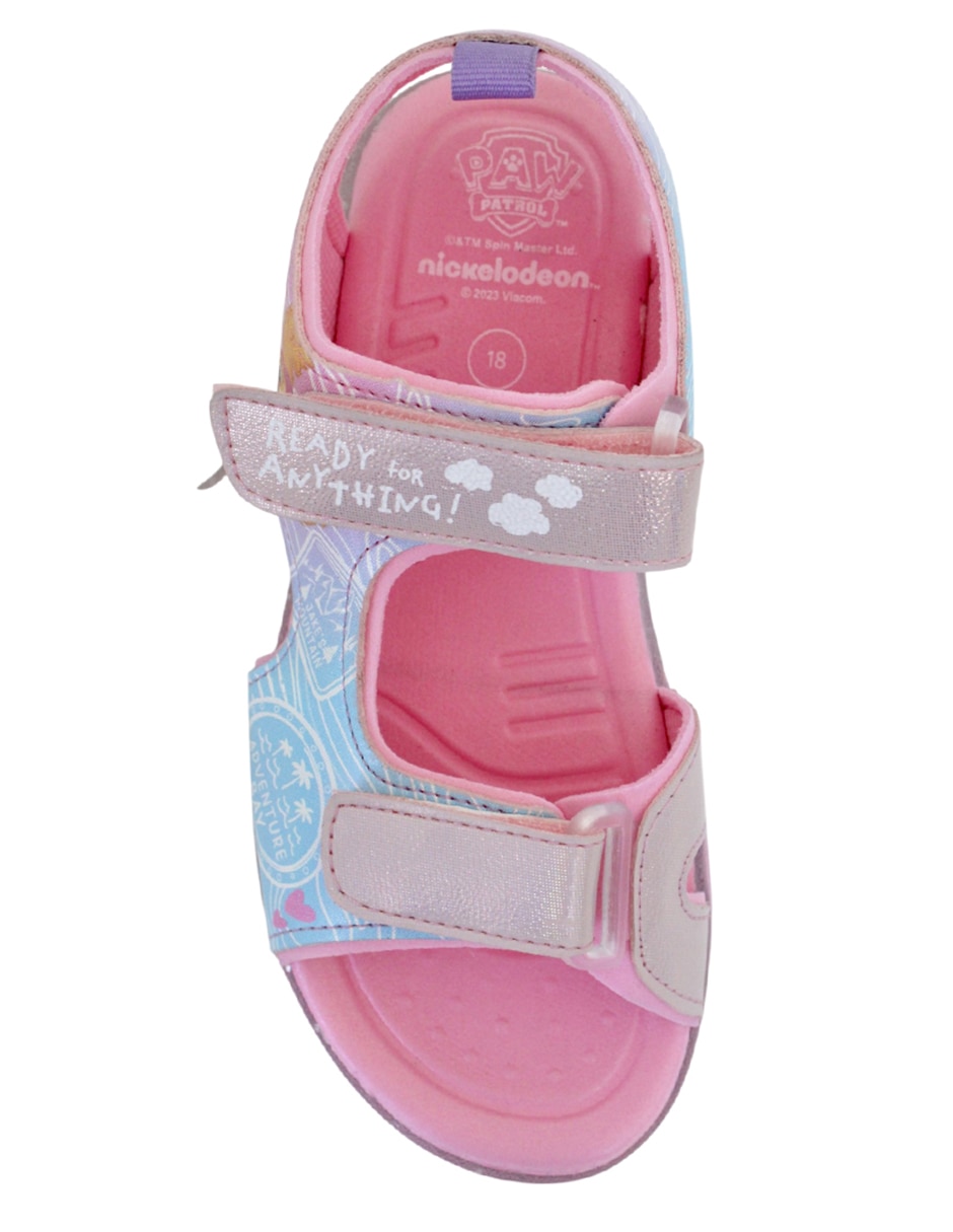 Sandalia paw patrol para infantil niña 10