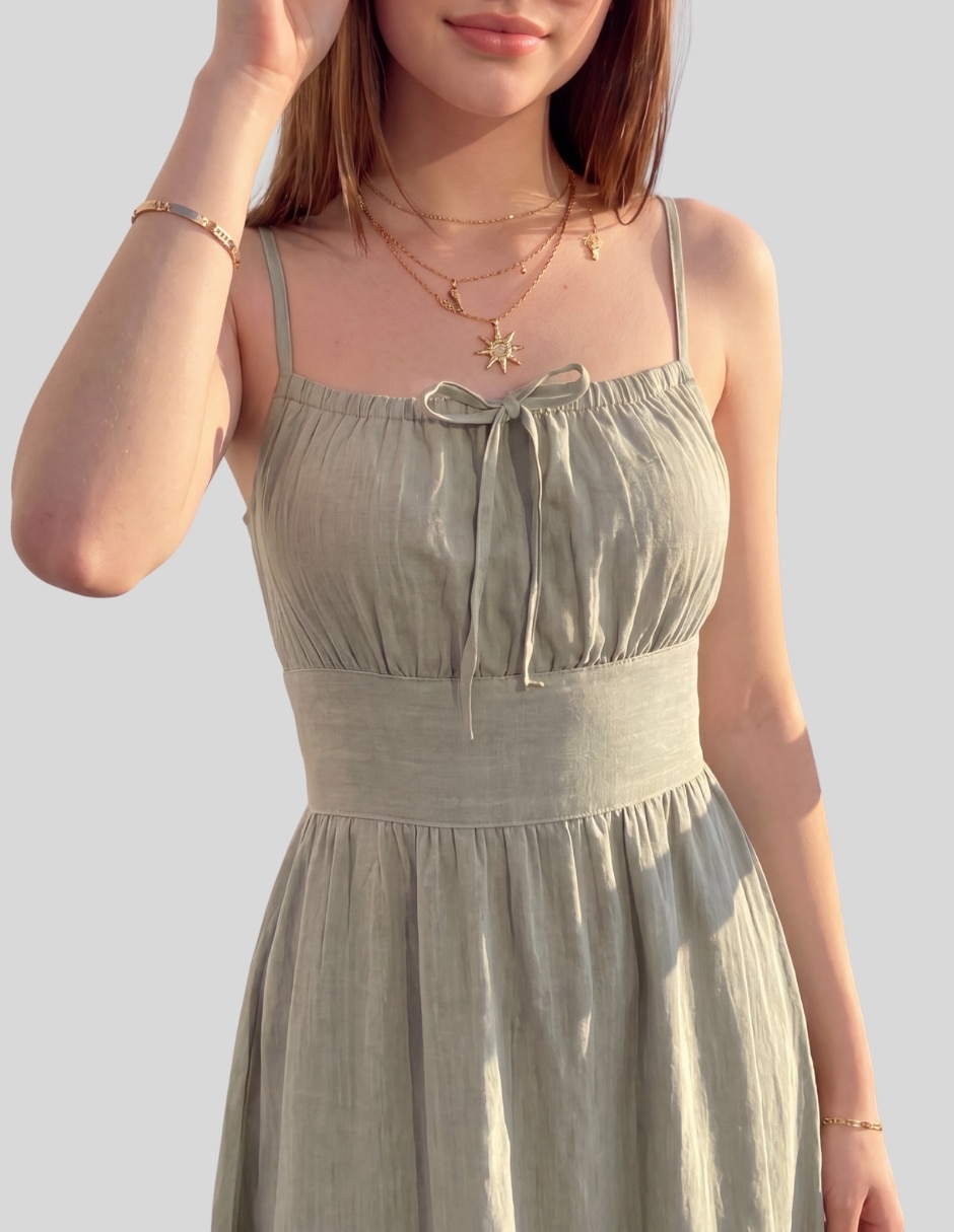 Vestido midi casual malabis vestido midi mujer tirantes ajustables para mujer