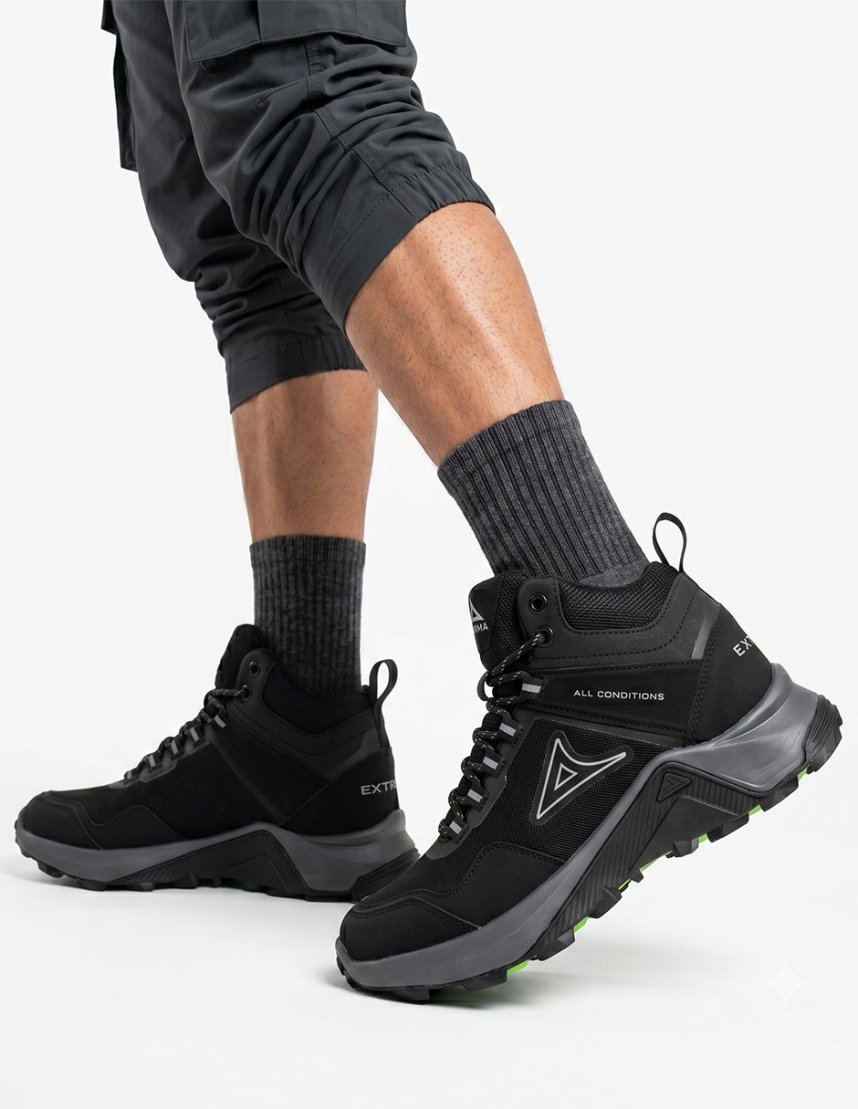 Tenis de piel tenis senderismo de hombre para montañismo y senderismo 3