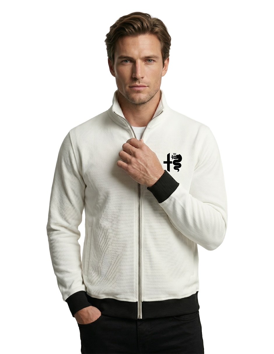 Sudadera casual con cierre para hombre 6