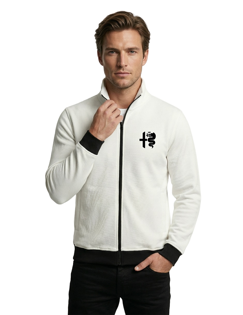 Sudadera casual con cierre para hombre 5